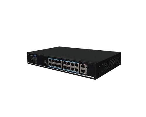 16-портовий 100M PoE+ 2 порти 1000M RJ45 UTP1218-PSB150