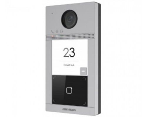 2 Мп IP вызывная панель на одного абонента c ИК подсветкой и Wi-Fi DS-KV8113-WME1(B)