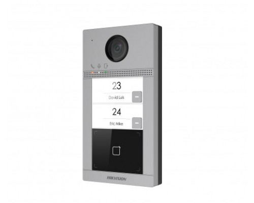 2 Мп IP вызывная панель на 2 абонента c ИК подсветкой и Wi-Fi DS-KV8213-WME1/Flush