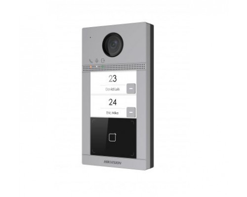 2 Мп IP вызывная панель на одного абонента c ИК подсветкой и Wi-Fi DS-KV8113-WME1/Flush