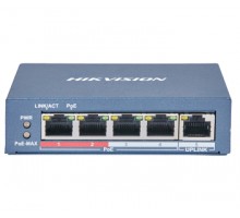4-портовий некерований POE комутатор Hikvision DS-3E0105P-E(B)