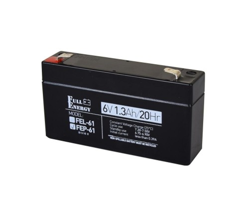 Акумулятор 6В 1.3 Аг для ДБЖ Full Energy FEP-61