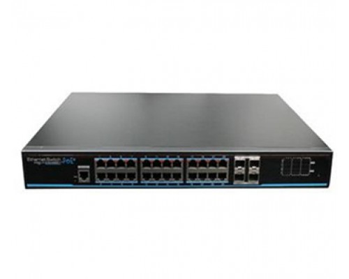24-портовый управляемый PoE коммутатор UTP3-GSW2404S-MTP25