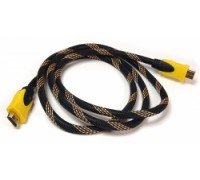 Видео кабель PowerPlant HDMI - HDMI, 1.5м, позолоченные коннекторы, 1.3V, Nylon