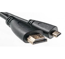 Видео кабель PowerPlant HDMI - micro HDMI, 2м, позолоченные коннекторы, 1.3V