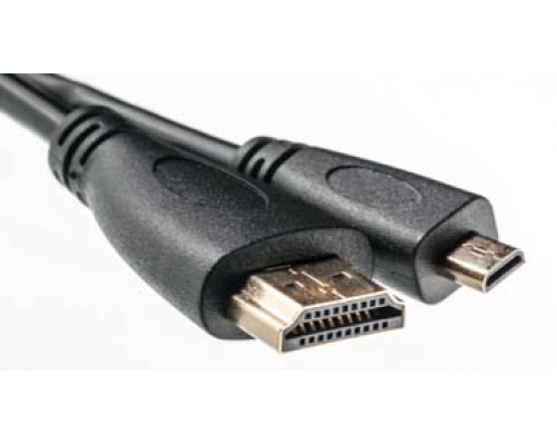 Видео кабель PowerPlant HDMI - micro HDMI, 2м, позолоченные коннекторы, 1.3V