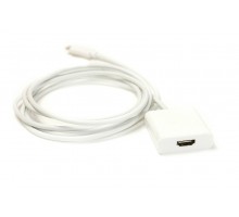 Видео кабель PowerPlant HDMI female - USB Type-C, 1.8м