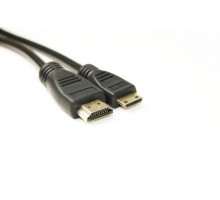 Видео кабель PowerPlant HDMI - mini HDMI, 2м, позолоченные коннекторы, 1.4V