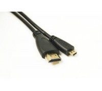Видео кабель PowerPlant HDMI (M) - micro HDMI (M), 1.4V, 32AWG, 4K x 2K, 2м