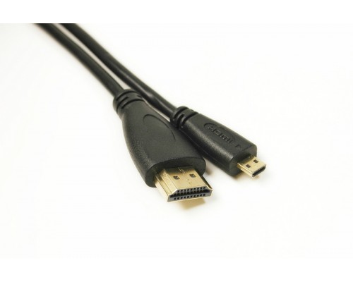 Видео кабель PowerPlant HDMI (M) - micro HDMI (M), 1.4V, 32AWG, 4K x 2K, 2м