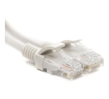 Патч-корд PowerPlant Cat5E UTP 15м, белый