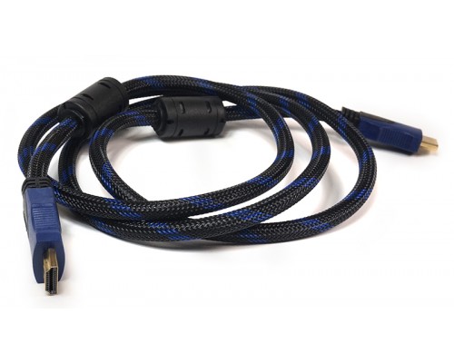 Видео кабель PowerPlant HDMI - HDMI, 1.5м, позолоченные коннекторы, 1.4V, Nylon