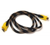 Видео кабель PowerPlant HDMI - HDMI, 1.5м, позолоченные коннекторы, 1.3V, Nylon