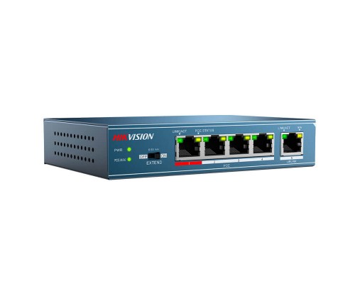 4-портовый неуправляемый POE коммутатор DS-3E0105P-E