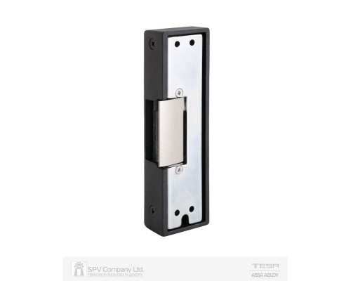Защіпка електромеханічна TESA CELNORPAN (W/O_SP 12V AC/DC) НЗ для систем антипаніки серії універсал 1910/QUICK1S накладна, стандартна Black