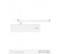 Доводчик накладной RYOBI 2550 D-2550 GLOSSY_WHITE BC UNIV_ARM EN_1-4 до_80кг 1100мм FIRE