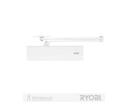 Доводчик накладной RYOBI 2550 D-2550 GLOSSY_WHITE BC UNIV_ARM EN_1-4 до_80кг 1100мм FIRE