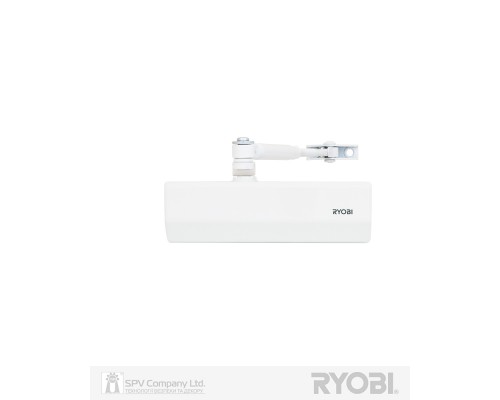 Доводчик накладной RYOBI *1500 D-1554 GLOSSY_WHITE STD_ARM EN_2/3/4 до_80кг 1100мм FIRE