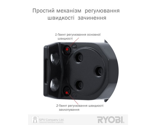 Доводчик накладной RYOBI 2000 DS-2005V GREY_ANTHRACITE BC STD_HO_ARM EN_3/4/5 до_100кг 1250мм