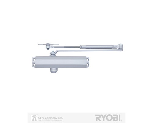 Доводчик накладной RYOBI *1500 D-1504 SILVER UNIV_ARM EN_2/3/4 до_80кг 1100мм FIRE