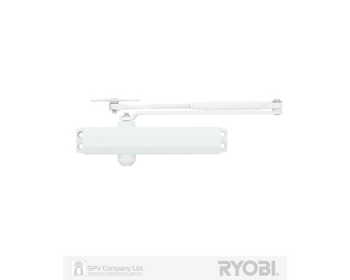 Доводчик накладной RYOBI 2000 D-2005V GLOSSY_WHITE BC UNIV_ARM EN_3/4/5 до_100кг 1250мм FIRE
