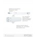 Доводчик накладной RYOBI *1500 DS-1554P GLOSSY_WHITE PRL_HO_ARM EN_2/3 до_60кг 965мм
