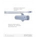 Доводчик накладной RYOBI *1500 D-1554 SILVER STD_ARM EN_2/3/4 до_80кг 1100мм FIRE