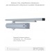 Доводчик накладной RYOBI 3550 D-3554T SILVER BC/DA SLD_ARM EN_4 85кг 1100мм FIRE