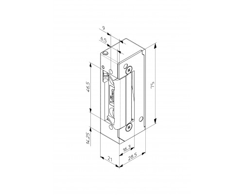 Защіпка електромеханічна VIRO 7756.70 FaFix (W/O_SP 8-12V AC/DC) НЗ_Е універсальна стандартна