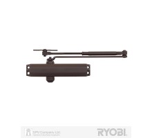 Доводчик накладной RYOBI *1500 D-1504 DARK_BRONZE UNIV_ARM EN_2/3/4 до_80кг 1100мм FIRE