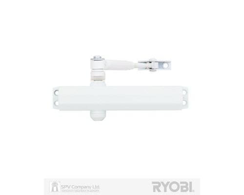 Доводчик накладной RYOBI 2000 D-2005V GLOSSY_WHITE BC STD_ARM EN_3/4/5 до_100кг 1250мм FIRE