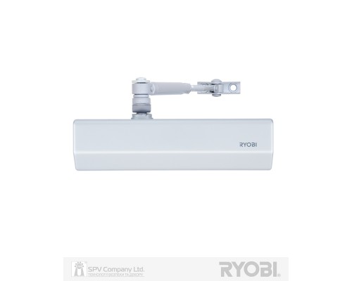 Доводчик накладной RYOBI 2000 D-2055V SILVER BC STD_ARM EN_3/4/5 до_100кг 1250мм FIRE