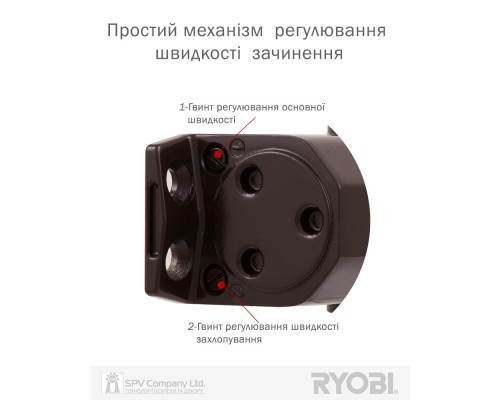 Доводчик накладной RYOBI *8800 S-8850T DARK_BRONZE SLD_HO_ARM EN_2 45кг 900мм