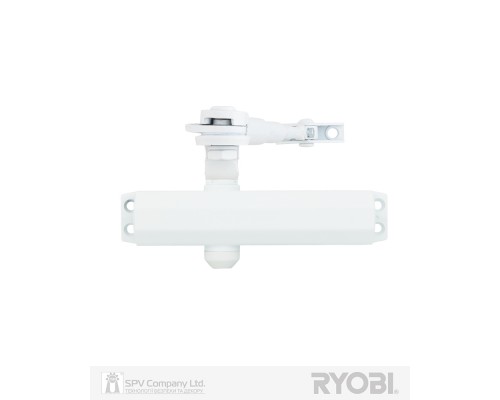 Доводчик накладной RYOBI *1500 DS-1504 GLOSSY_WHITE STD_HO_ARM EN_2/3/4 до_80кг 1100мм