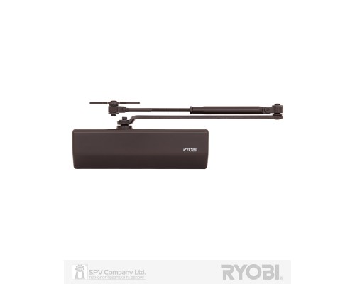 Доводчик накладной RYOBI *1500 D-1554 DARK_BRONZE UNIV_ARM EN_2/3/4 до_80кг 1100мм FIRE