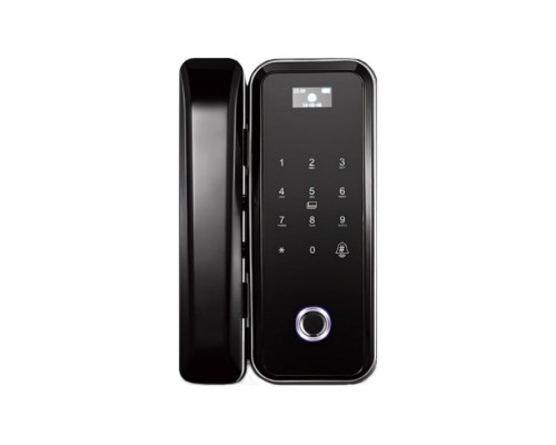 Smart замок ZKTeco GL300 right для скляних дверей зі сканером відбитку пальця і зчитувачем Mifare