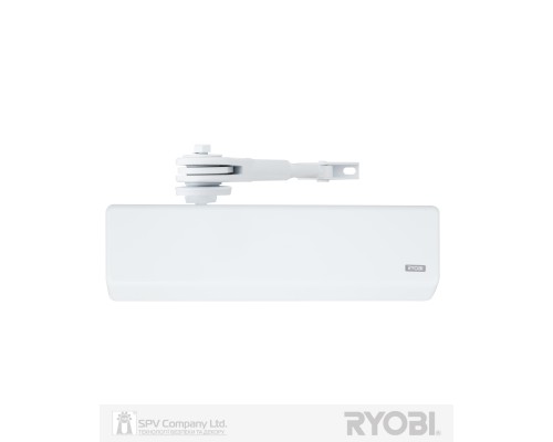 Доводчик накладной RYOBI 4550 DS-4550 WHITE BC/DA STD_HO_ARM EN_2-7+ до_200кг 1600мм