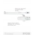 Доводчик накладной RYOBI *9900 9903 GLOSSY_WHITE STD_ARM EN_2/3 до_65кг 965мм