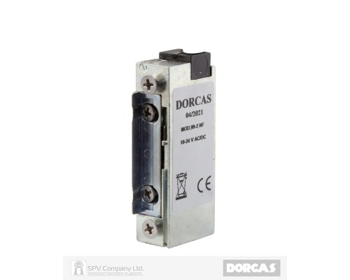 Защелка электромеханическая DORCAS SW 99-2 NF FaFix (W/O_SP 10-24V_AC/DC) НЗ универсальная с узким корпусом влагозащищенная