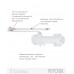 Доводчик накладной RYOBI 4550 DS-4550 WHITE BC/DA STD_HO_ARM EN_2-7+ до_200кг 1600мм