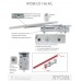 Доводчик врезной RYOBI CO-50 CO-156_R ALUMINIUM BC SLD_HO_ARM EN_7 180кг 1800мм LEFT