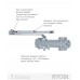 Доводчик накладной RYOBI 4550 DS-4550 SILVER BC/DA STD_HO_ARM EN_2-7+ до_200кг 1600мм