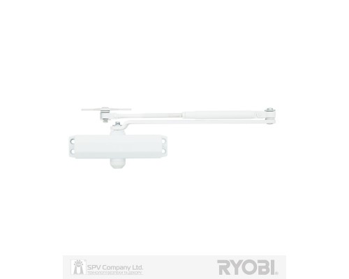 Доводчик накладной RYOBI *8800 8803 GLOSSY_WHITE UNIV_ARM EN_2/3 65кг 965мм FIRE