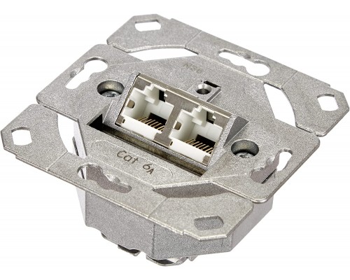 Механізм розетки 2 місний Cat.6A IEEE 802.3an Gira 245200