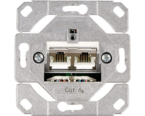Механізм розетки 2 місний Cat.6A IEEE 802.3an Gira 245200