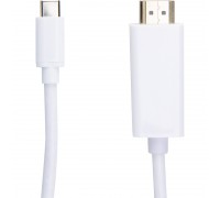 Видео кабель PowerPlant HDMI male - USB Type-C, 1.8м