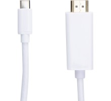 Видео кабель PowerPlant HDMI male - USB Type-C, 1.8м