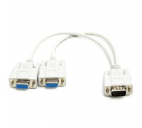 Видео разветвитель PowerPlant VGA (M) - 2*VGA (F), 0.2 м