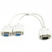 Видео разветвитель PowerPlant VGA (M) - 2*VGA (F), 0.2 м