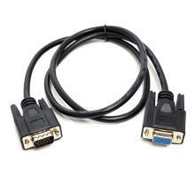 Видео кабель PowerPlant VGA (M) - VGA (F), 1 м